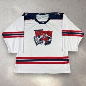 Macon Mayhem Hockey Jersey Men's XL Embroidered White